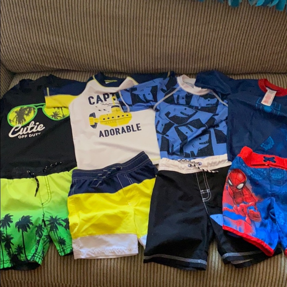 3 sets of 3T boys bathing suits